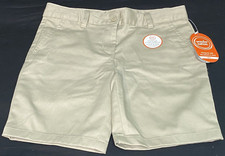 Girls Wonder Nation Bermuda Shorts School Uniform Size 8 Plus 2 pair new 206