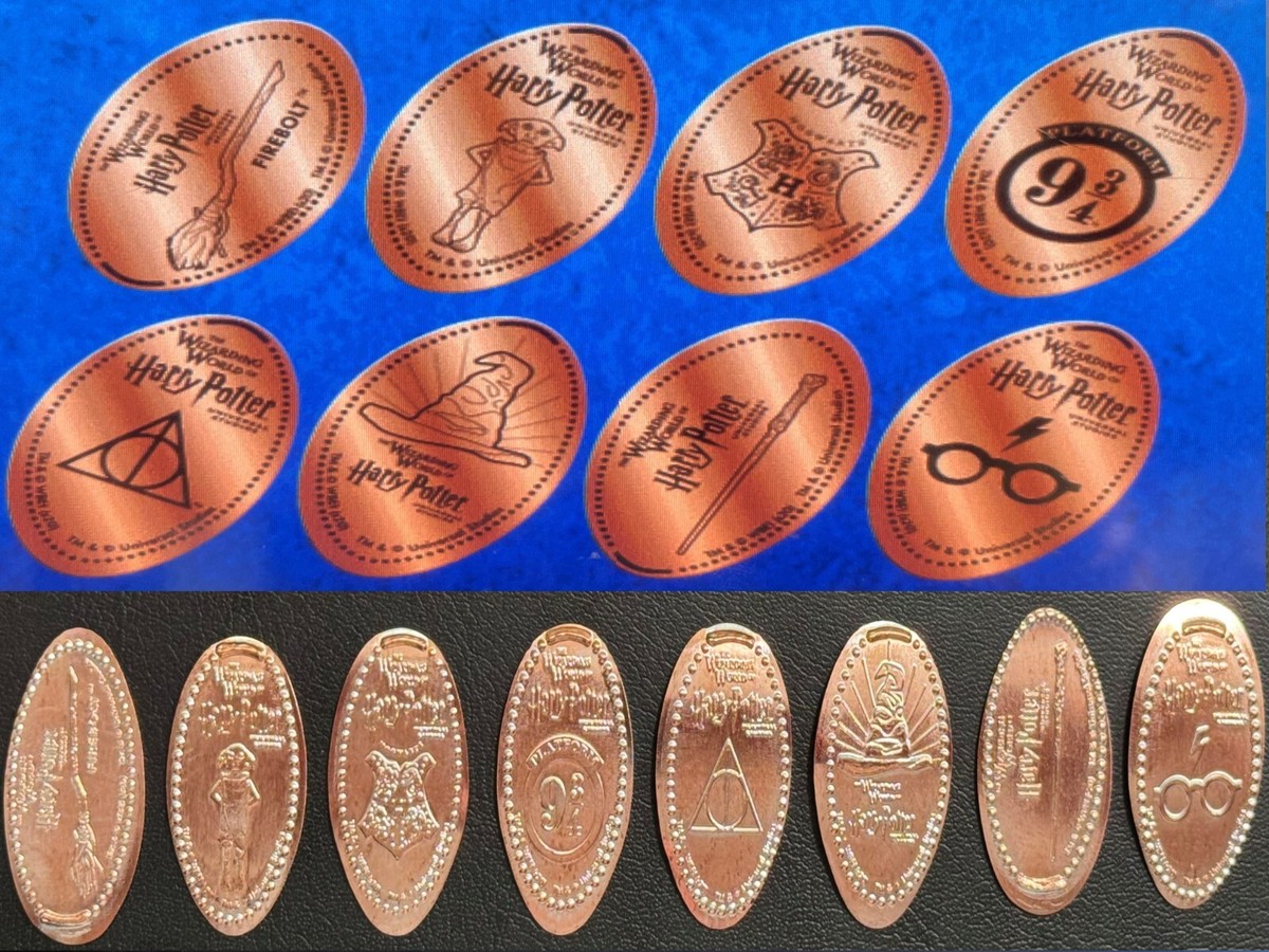 Harry Potter Set of (8) Dobby Pressed Penny Set Universal Orlando