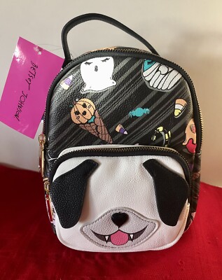 NWT $68 BETSY JOHNSON BACKPACK STYLE PURSE HALLOWEEN THEMED 