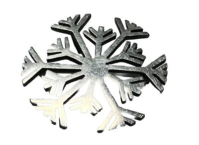 STORCK SILBER STERLING GEORGETOWN SCHNEEFLOCKE ANHÄNGER BROSCHE ANSTECKNADEL MID CENTURY