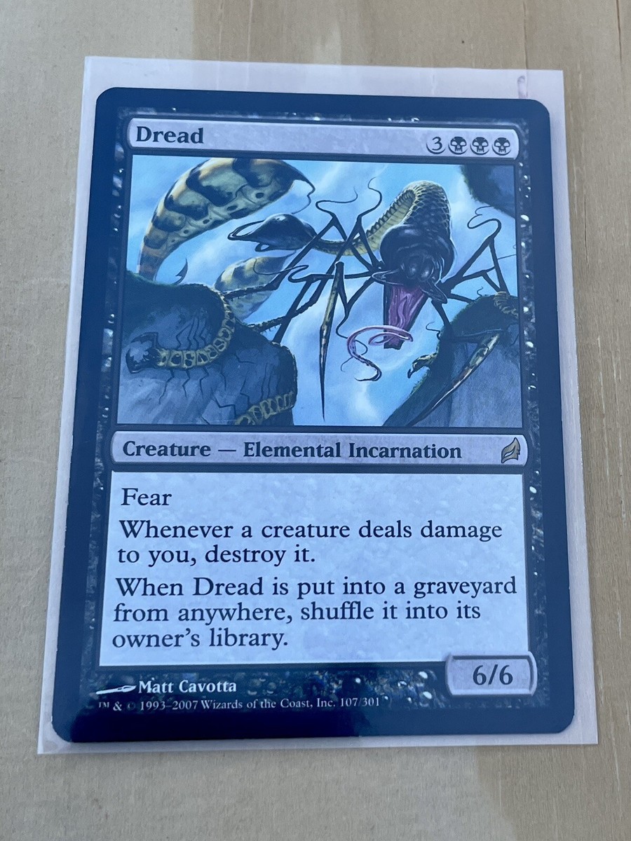 MTG Dread Elemental Incarnation Matt Cavotta 2007 107/301 6/6 Magic Card |  eBay
