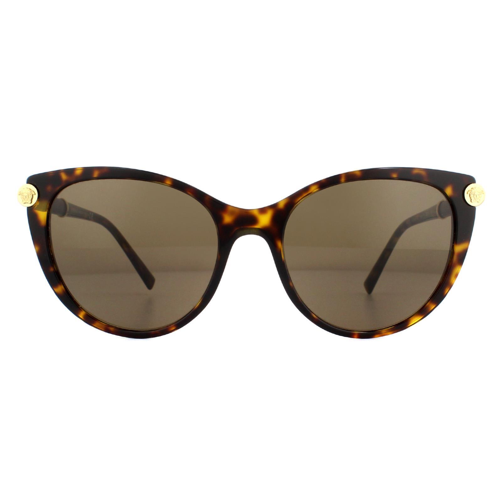Versace Sunglasses VE4364Q 108/73 Havana Dark Brown