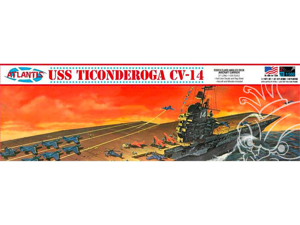 Atlantis R611 Idée Cadeau Idéale Maquette Bateau USS Ticonderoga CV14 pour Passionné