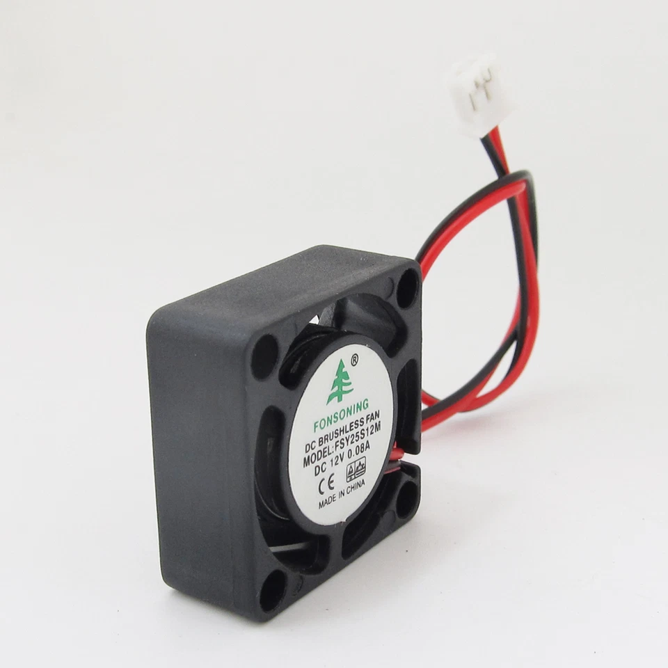 50pcs Brushless DC Cooling Fan 25x25x10mm 25mm 2510 12V 0.08A 5 blades 2pin - Image 4 of 4