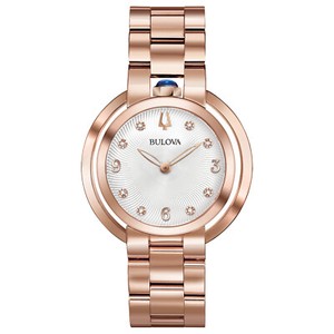 Bulova Women's Quartz Rubaiyat Sapphire Crystal Diamond Accent 35mm Watch 97P130 - Click1Get2 Offers