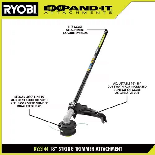Ryobi RYSST44 Expand-It 18 in. Straight Shaft Trimmer Attachment BRAND NEW - Picture 2 of 8