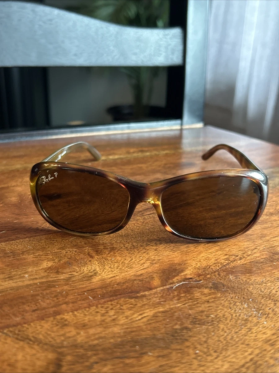 Ray-Ban Brown Wrap Sunglasses for Women for sale | eBay display picture 2