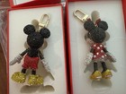NEW DISNEY BAUBLEBAR MICKEY-BLACK/RED AND MINNIE MOUSE-RED/PEARLS BAG CHARMS — photo 5
