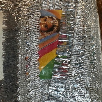 Ganesh Brand Silver Tinsel Fringe Trim G.B. Products 20 Yards Total 3 Pieces