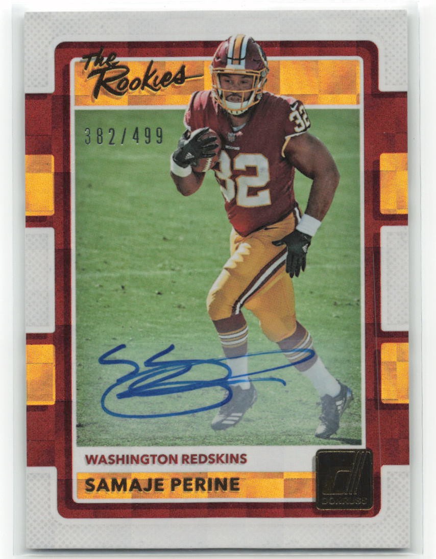 Samaje Perine Panini Donruss the Rookies #31 Autograph