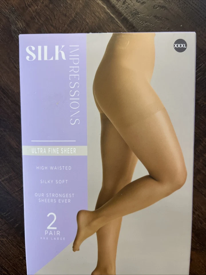 Pantimedias transparentes ultrafinas 3XL Silk Impressions para mujer, 15 denier - tostado rico Foto 4 de 4