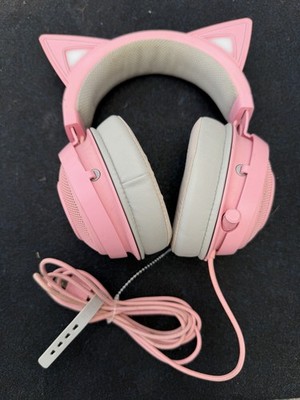 Razer Kraken Kitty Edition Pink Wired Gaming Headset Cat Ears USB