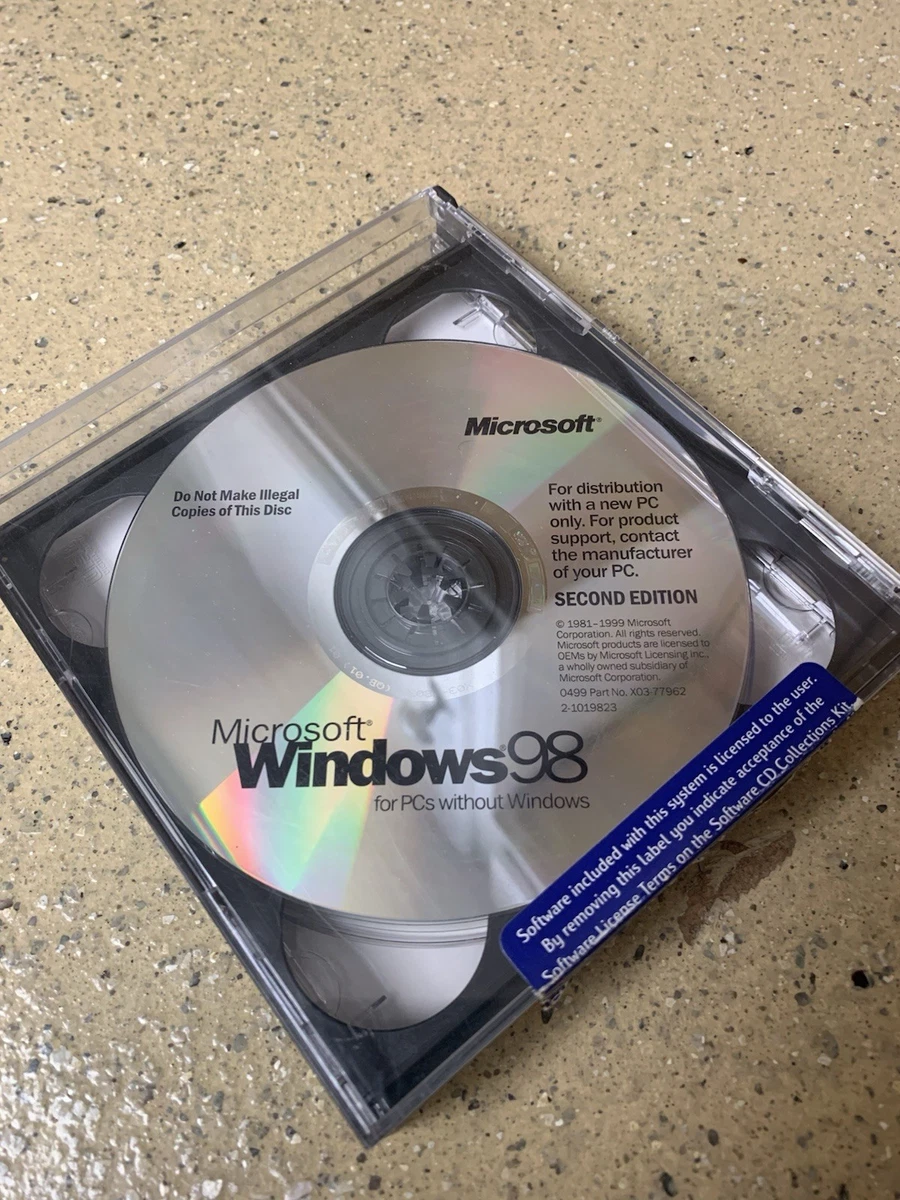 Microsoft Windows 98 OEM Operating System Software for sale | eBay