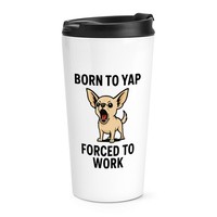 Gift Base Insulierte Kaffeetasse FüR Unterwegs 16Oz Weiß Metall Becher 1