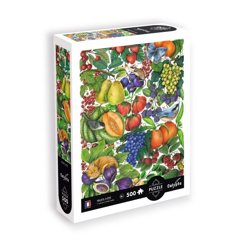 Puzzle 500 pieces toucher soyeux Sentosphere Calypto fruits d'été