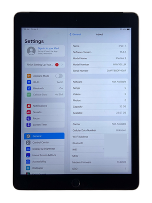 Apple iPad Air 2 32GB 9.7