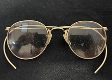 Antique Art Deco 1/10 12K Gold Filled Spectacles Oval Cable Temple