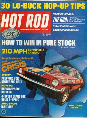 1972 Hot Rod Magazine: 30 Lo-Buck Hop-Up Tips/How To Win In Pure Stock