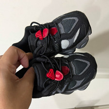 New Balance 9060 Black Gray Red Unisex Kids Sneakers Size 7 Mesh IV9060BK