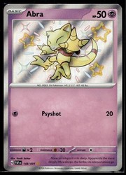 Abra 148/091 Shiny Rare Paldean Fates Holo