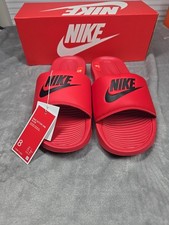 Nike Victori One Slide, Red Mens Size 8 Women 9.5 Slides, Slip On, Sandal