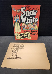 Walt Disney's SNOW WHITE AND THE SEVEN DWARFS  Jingle  Club Book & Envelope