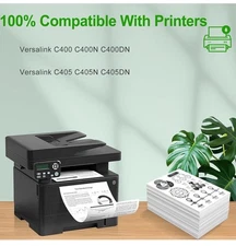 Juyudow Toner 4-Pack for Xerox C400 C405 106R03512-15 Compatible High Yield