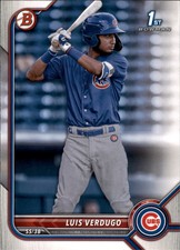 Luis Verdugo 2022 Bowman 1st Bowman #BP-147 Chicago Cubs