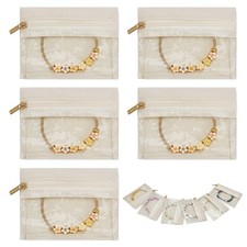 40Pcs Travel Jewelry Bags Clear Jewelry Pouch with Zipper Pockets Necklace St...