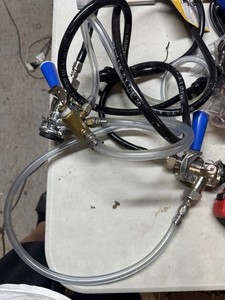 Kegco Dual Gauge Co2 Keg , 2 D System Keg Tap Couplers And Hoses