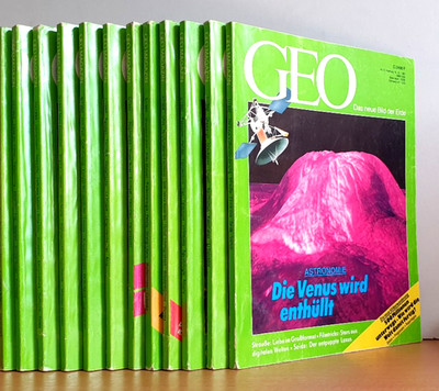 BUCHPAKET+12 ZEITSCHRIFTEN+ 12 x GEO MAGAZIN + 12 x von  1992 + KOMPLETT+ BUNDLE
