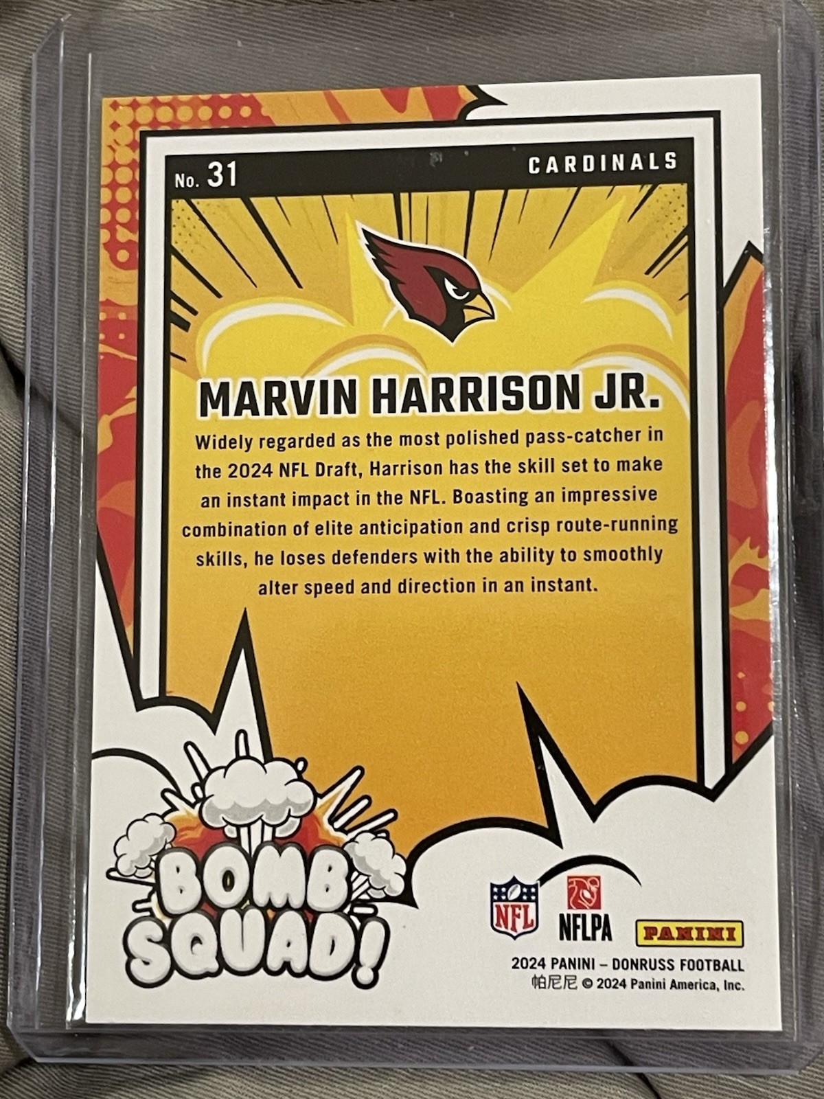 2024 Panini Donruss - Bomb Squad Marvin Harrison Jr. #31 (RC)