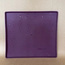 Tupperware Silicone Rectangular Baking Sheet Form 12 x 14 Rim Purple #7891 New