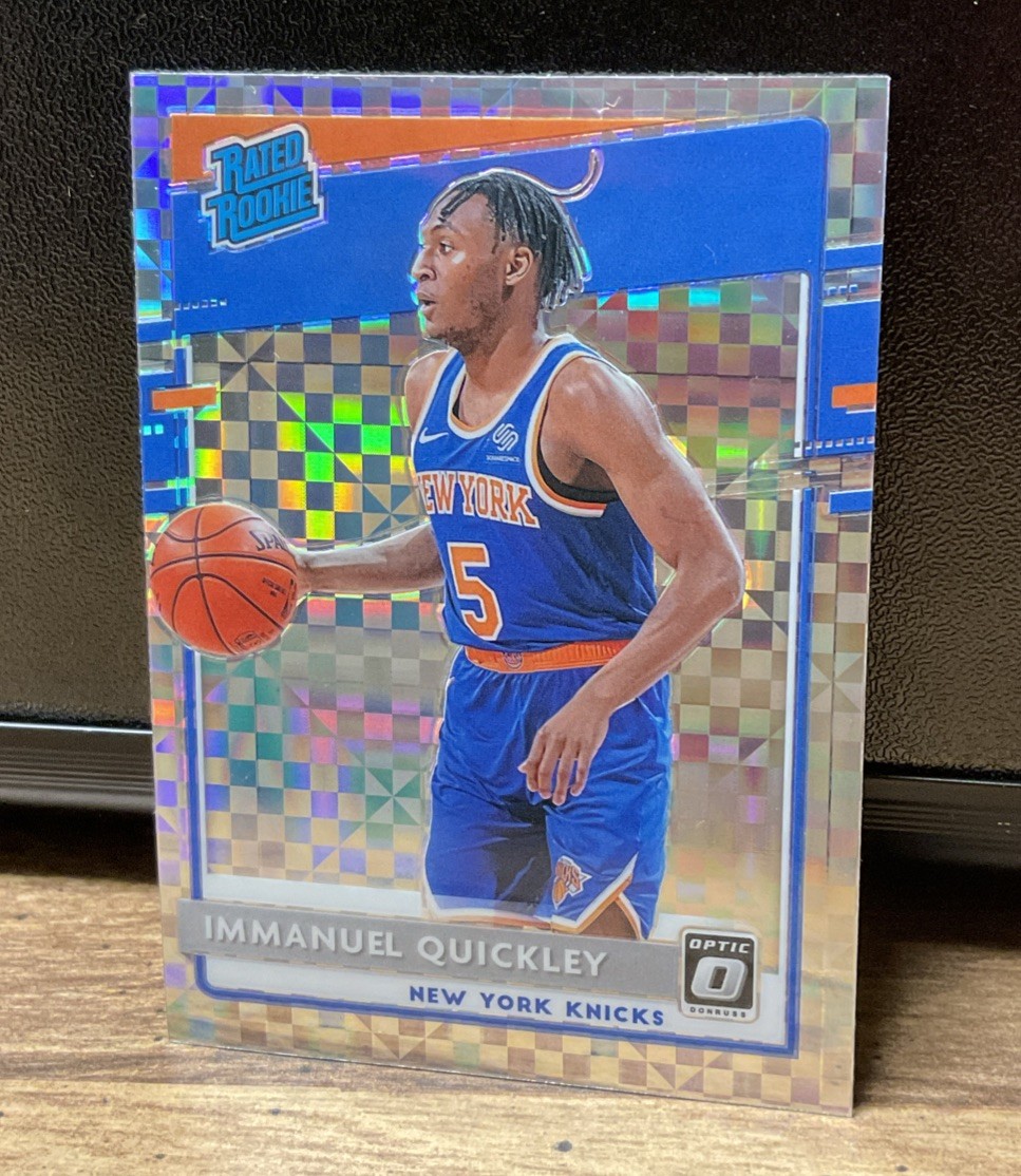 IMMANUEL QUICKLEY 2020-21 PANINI OPTIC RATED ROOKIE CHECKERBOARD #175 - KNICKS