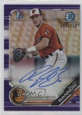 2019 Bowman Chrome Prospect Purple Refractor 5/250 Rylan Bannon #CPA-RB Auto k2j