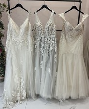 Plus Size Wedding Dress 3pc Lot Current Morilee Gowns! Store Closure