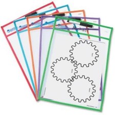 Learning Resources Write-and-wipe Pockets - White - Frame - Film - Portable - 5