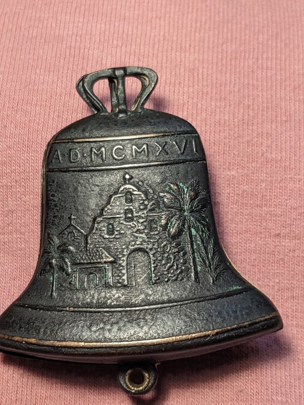 1911 bell-shaped charm of the Mission Inn Hotel & Spa Riverside CA.  Luggage Tag