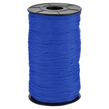 Polyester Macrame Cord 3mm x 131 Yards Crochet Braided Rope Yarn Gray Blue