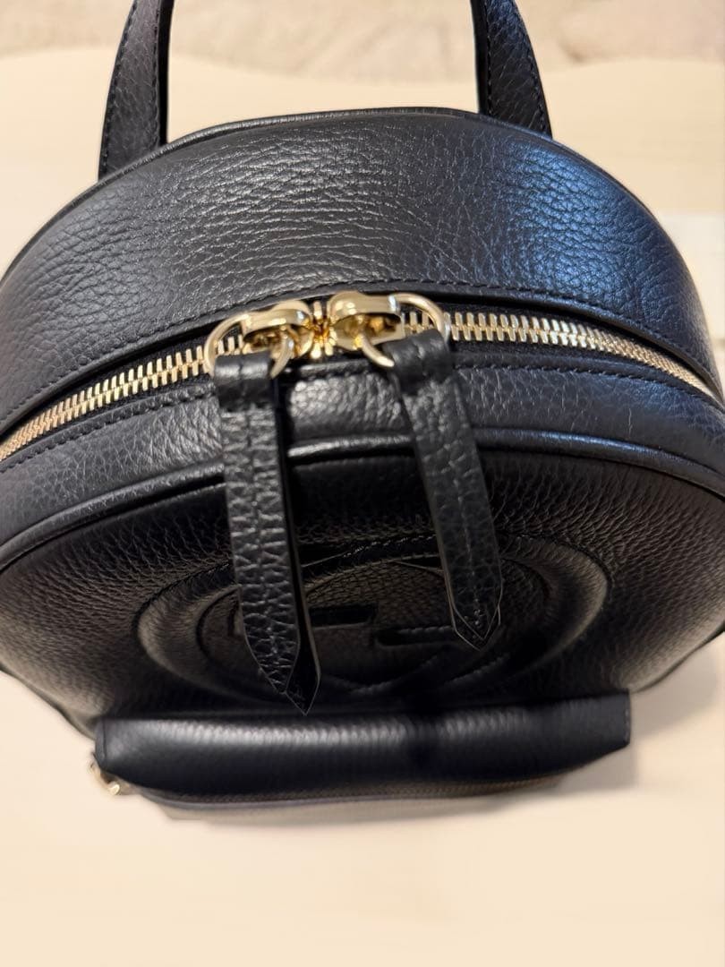 Gucci Soho Chain Backpack Leather Black thumbnail 7