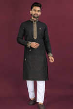 Designer Men's Kurta Pajama Set Embroidered Wedding Wear Bollywood Style