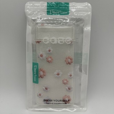 Google Pixel 6 Clear Slim Case Embossed Flower Pattern