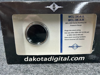 #ad DAKOTA DIGITAL Bagger Air Pressure Gauge Blue 2212 0265 $125.00