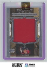 2025-26 UD Black Diamond Exquisite Collection Extra Jersey Ryan Leonard RC /349