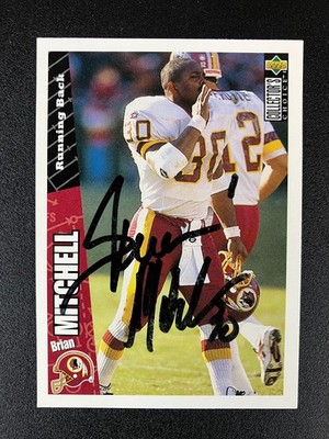 Brian Mitchell 1996 UD Choice Redskins In Person IP TTM Signed Auto Autograph