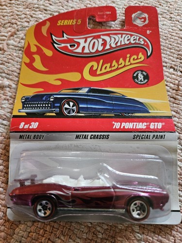 1970 Pontiac GTO Convertible 1:64 Scale HotWheels Die-cast Car
