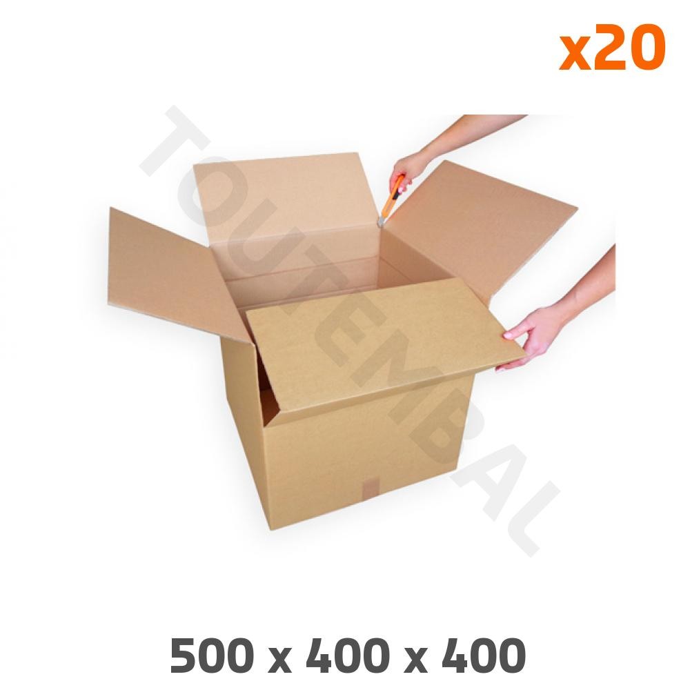 Caisse carton double cannelure ajustable avec rainurage pour emballage sur mesure
