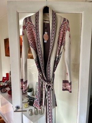NEU MIT ETIKETT - schöne Designer ODD MOLLY Belinda 100 % Bio-Baumwolle lange Strickjacke