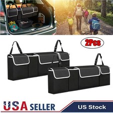 12x Trunk Organizer Oxford Interior Accessories Back Seat Storage Bag 4pocket
