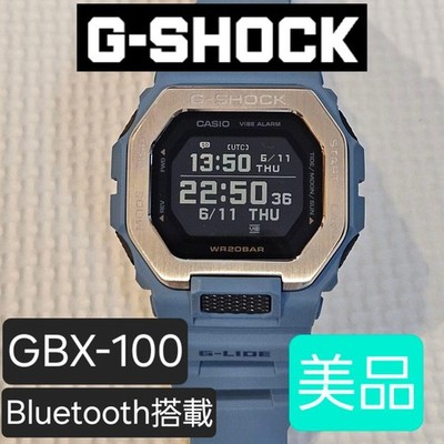 CASIO G-SHOCK G-Lide GBX-100 Digital Watch Tide Graph Bluetooth Used Japan